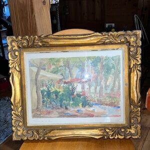 Artist PIERRE JEAN LLADO art PRINT “Promenade Of Flowers” signed